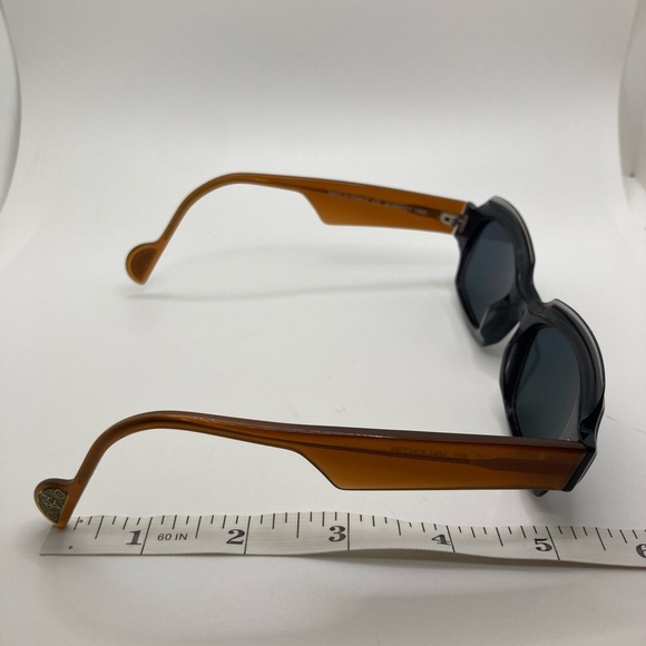 Rare Anne Et Valentin So Sweet 1203 Sunglasses Brown Black & Opaque Grey Vintage - Picture 9 of 11